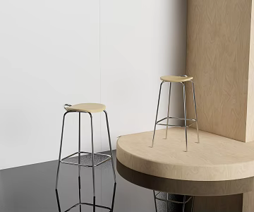 Modern Bar Chair Minimalist Bar Chair Bar Stool 3d model