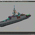 The imaginary enemy PBR Kangding class Taiwan Bay Navy Kangding class missile frigate Lafayette class 17 years of combat power upgrade 3d model