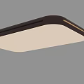 Modern Rectangle LED Ceiling Light With Black Frame And Light Panel 3d model