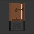 modern printer cnc printer large printer 3d model