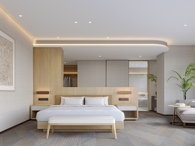 Hotel Rooms Modern Rooms 3d model