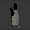 Weapon Tactical Glove With Gray And Off White Design Blue Wrist Edge And CP Logo