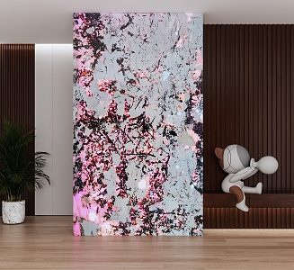 Modern Entrance Hallway Transparent Luxury Stone Pandora Marble Background 3d model