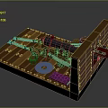Ancient Weapon Model Featuring Wooden Base Metal Barrel Mechanical Components And Ammunition Balls