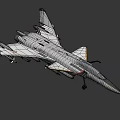 US Navy White Fighter Jet In Flight With Attached Missiles And Military Markings
