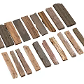 Natural Rustic Stone Wood Planks with Various Textures Sizes and Colors for Decor