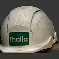 White THOR Safety Helmet With Green Label For Construction Workplace Safety