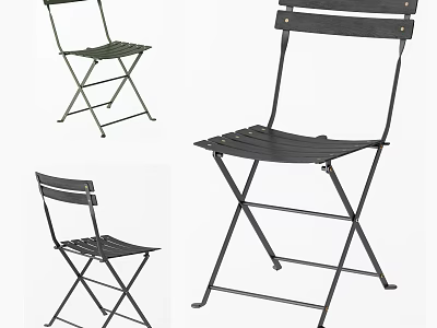 Foldable Leisure Chairs with Metal Frame and Portable Design for Outdoor Activities and Home Use 3d model
