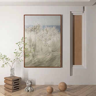 modern abstract painting abstract decorative painting 3d model