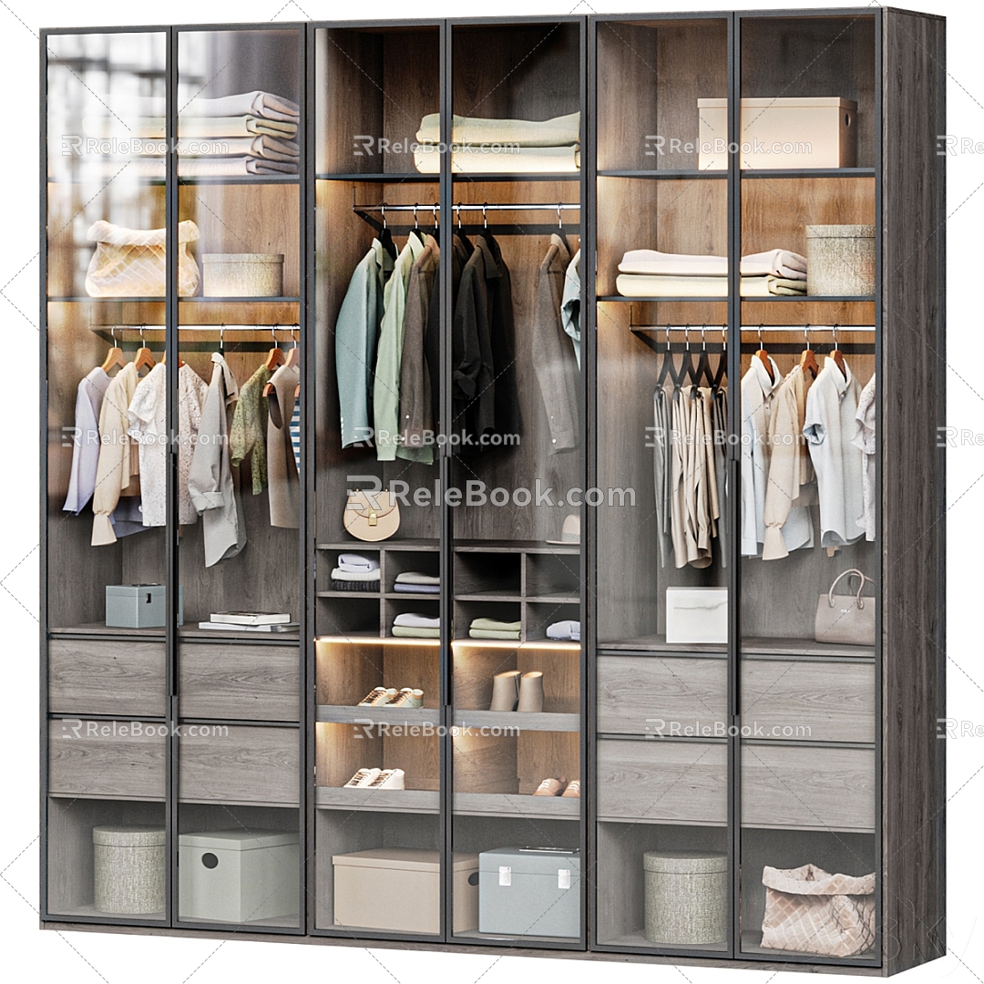 Clothing wardrobe 3d model