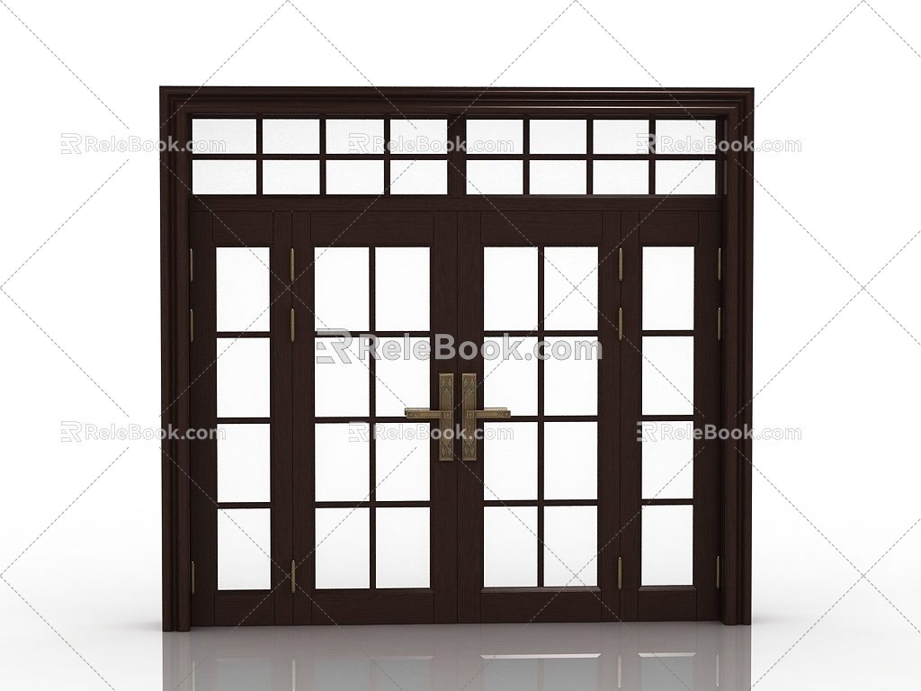 new chinese style gate 3d model