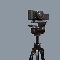 Professional Digital Camera Mounted On Lightweight Tripod For Photography Enthusiasts