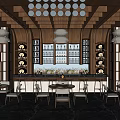 Modern Bartending Area 3d model
