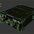 Old-fashioned Electronic Device With Industrial Design Metal Casing Multiple Knobs And Ports