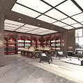 Contemporary Luxury Hotel Lobby With Marble Reception Counter And Elegant Metal Feature Wall Design