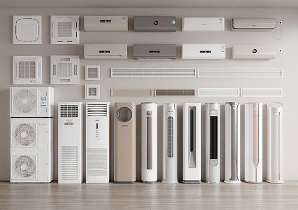 modern air conditioning 3d model