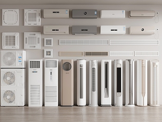 modern air conditioning 3d model