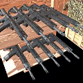 Durable Sports Equipment With Various Shooting Targets And Wooden Stands For Training