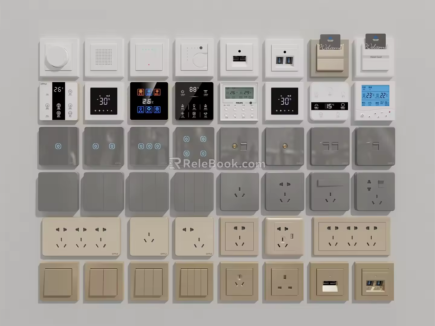 Modern Switch Socket 3d model
