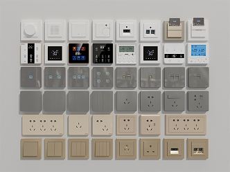 Modern Switch Socket 3d model