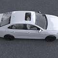 White Volkswagen Sedan With Sleek Exterior Design