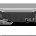 Modern Hotel Mahjong Room Interior With Wooden Walls Light Green Chairs And Round Table