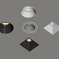 Modern Downlights And Spotlights With Various Shapes And Color Options For Home Lighting
