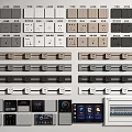 Modern Switch Socket Combination Mobile Rail Socket Smart Switch Panel Electric Box 3d model