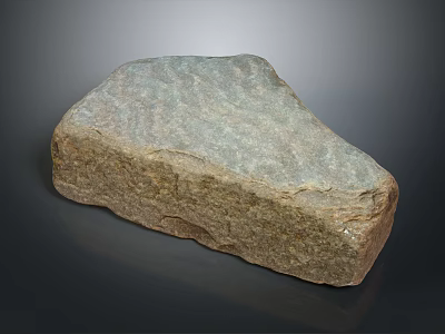 Natural Wooden Stone With Rough Textured Surface For Interior Decoration Material 3d model