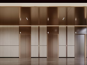 elevator hall hotel elevator hall office elevator room 3d model