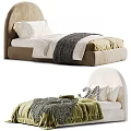 Modern Kids Bed Design With Beige Upholstered Headboard Green Quilt White Pillows And Plush Toy