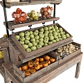 shelf fruit stand 3d model