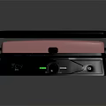Electric Griddle Kitchen Appliance with Pink and Black Design Control Panel Knob and Indicator Light 3d model