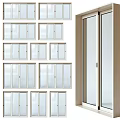 Modern window combination 3d model