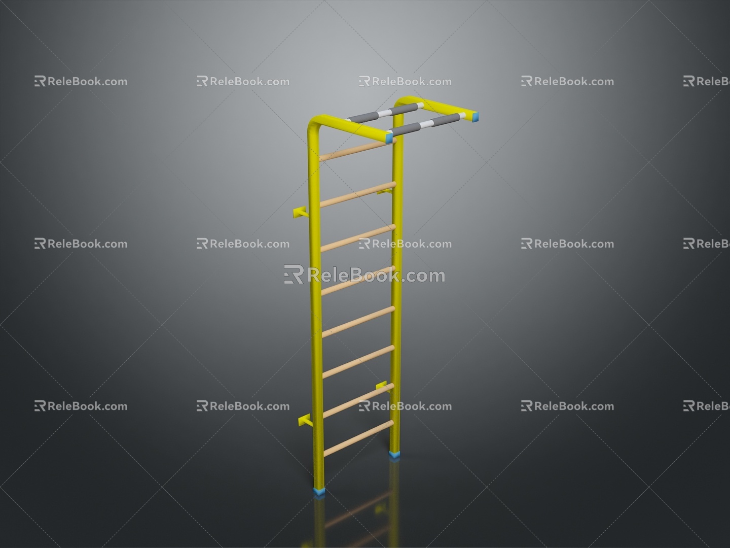 Diving Platform Diving Base Mobile Iron Frame Mobile Iron Ladder Movable Ladder Competition Watch Rack Outdoor Items 3d model