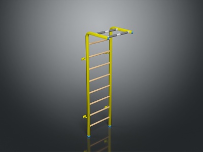 Diving Platform Diving Base Mobile Iron Frame Mobile Iron Ladder Movable Ladder Competition Watch Rack Outdoor Items 3d model