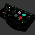 Professional VJ Controller With Black Joystick Knob And Colorful Function Buttons