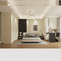 Bright Modern Open Plan Living And Dining Room With Cozy Furniture And Panoramic City View