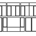 Modern window window combination 3d model