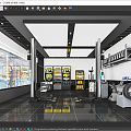 Modern Auto Repair Shop Auto Repair Shop Auto Beauty Repair Car Wash Shop Repair Shop Tire Car Repair Tools 3d model