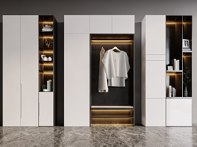 Modern Wardrobe Bookcase Wardrobe model