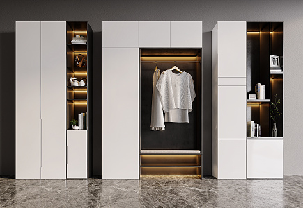 Modern Wardrobe Bookcase Wardrobe 3d model