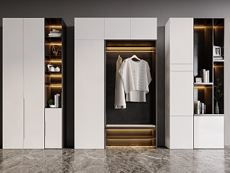 Modern Wardrobe Bookcase Wardrobe 3d model