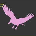 Realistic Blue Bird with Spread Wings and Detailed Feathers Flying in Dark Background