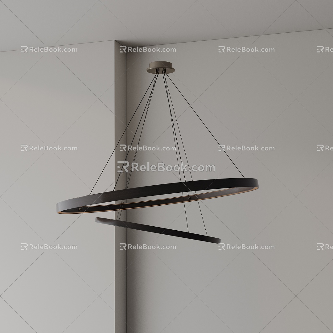 Modern chandelier 3d model