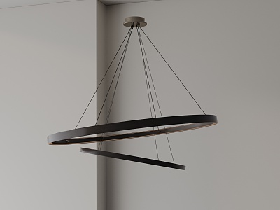 Modern chandelier 3d model