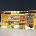 Minions Collaboration Store Interior With Yellow Decor And Themed Products