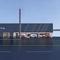 Car Dealership Showroom With Modern Design And Vehicle Displays