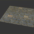 Modern pavement brick hollow brick 3d model