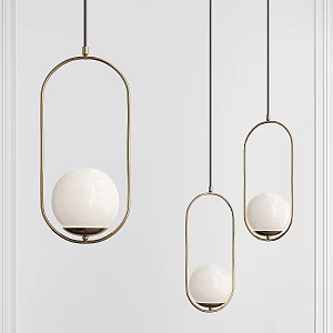 Modern small chandelier metal small chandelier 3d model